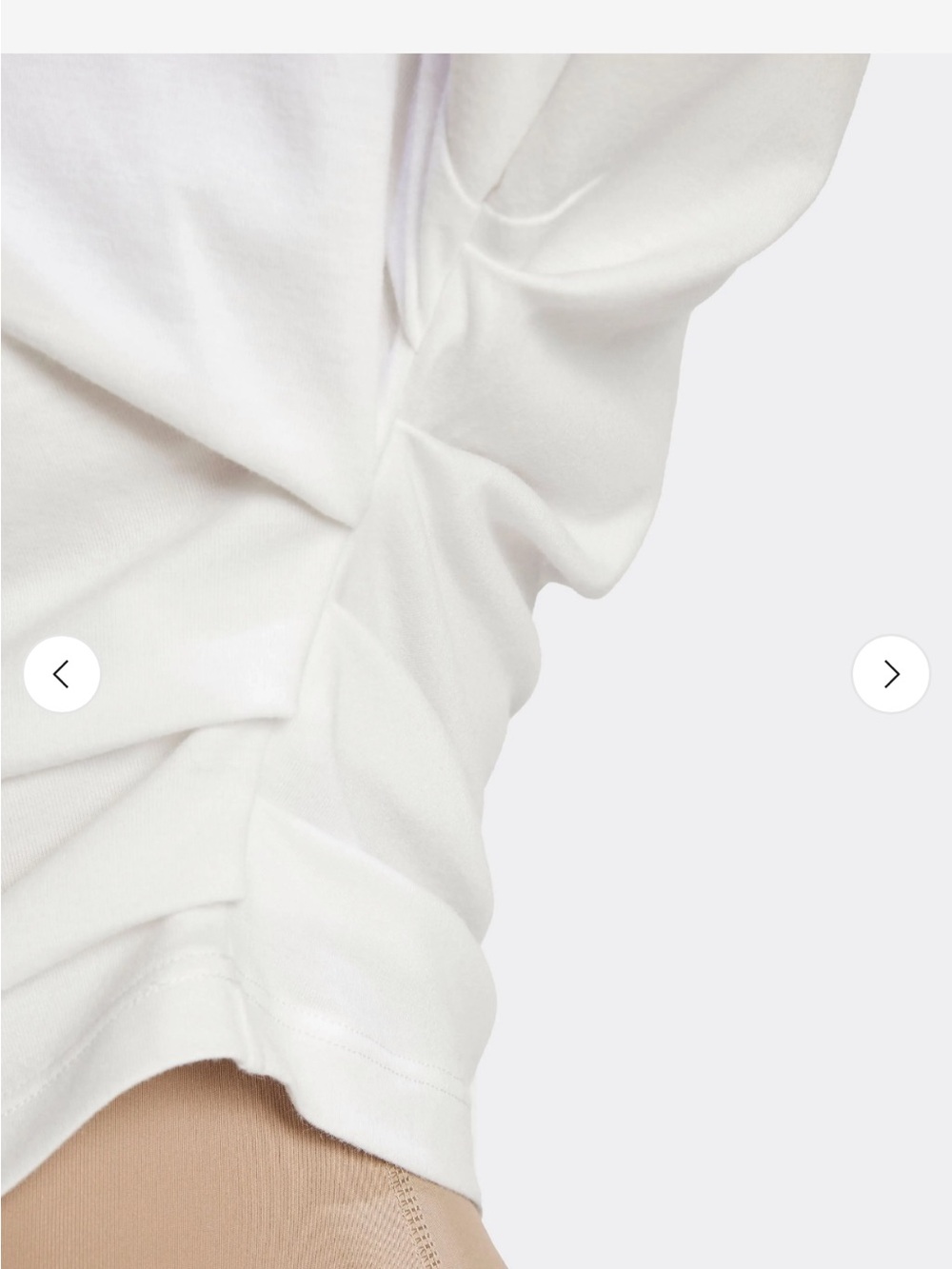 adidas White Ruched Crop Tee with Black Logo EXACTLY AS PICTURED ❤️ - Picture 3 of 11